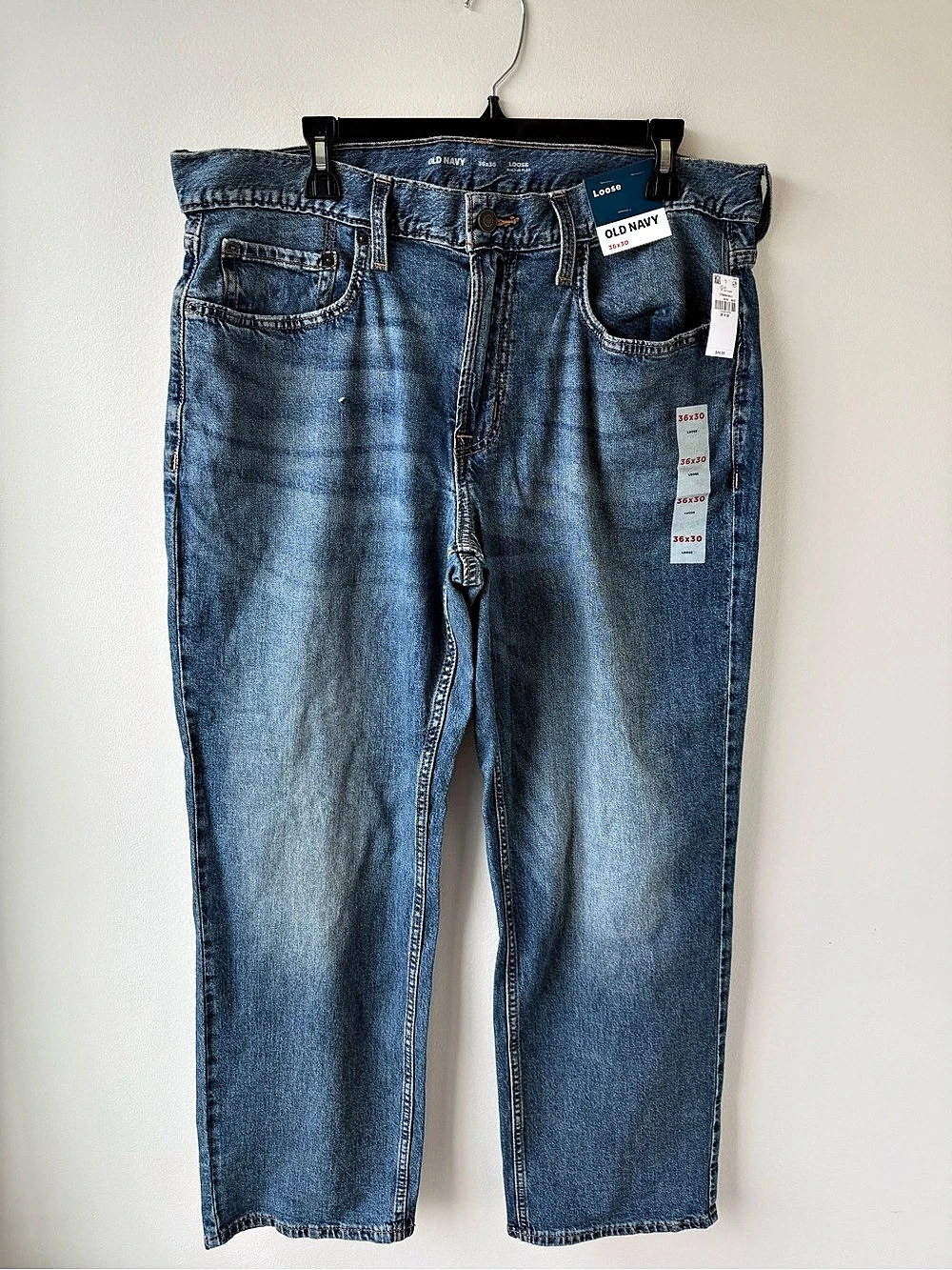 Old Navy Loose Built-In Flex Jeans in Blue Waist 36x30